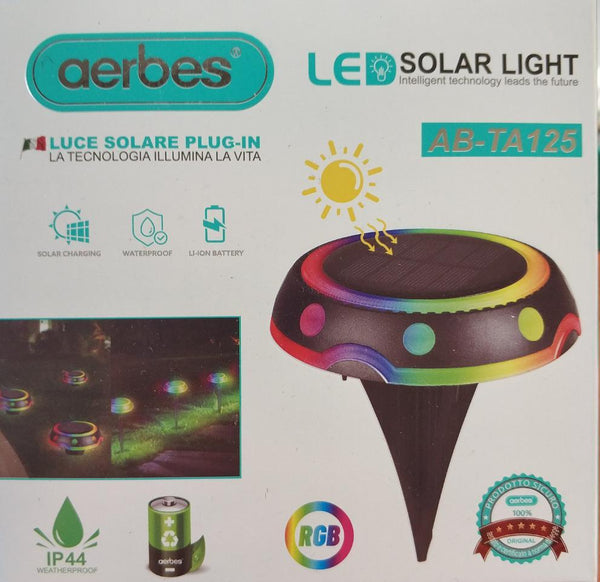 Luz Solar de Jardín RGB con Estaca