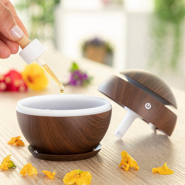 Mini Humidificador Difusor de Aromas Dark Walnut