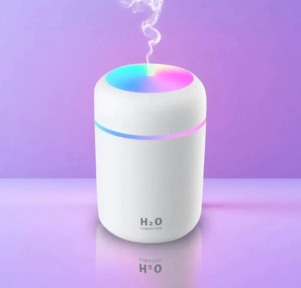 Humidificador LED Rosa Mini USB Compacto
